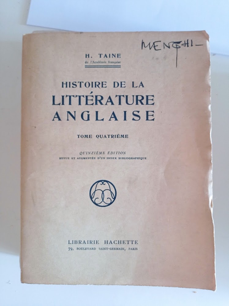 Histoire de la littérature anglaise. Tome quatrième.