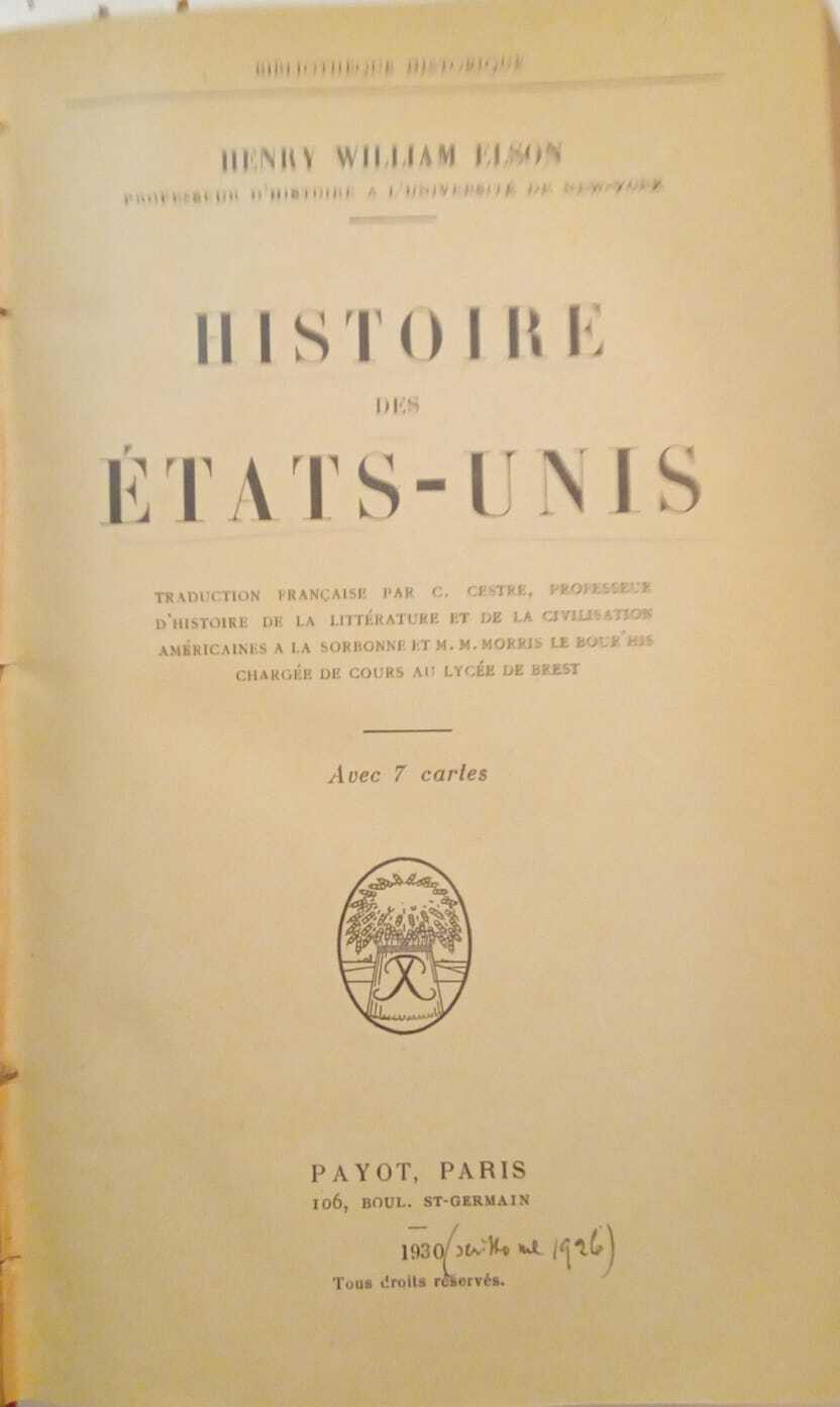 Histoire des Etats - Unis
