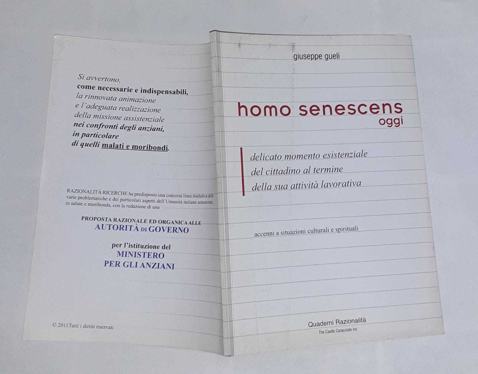 Homo senescens oggi