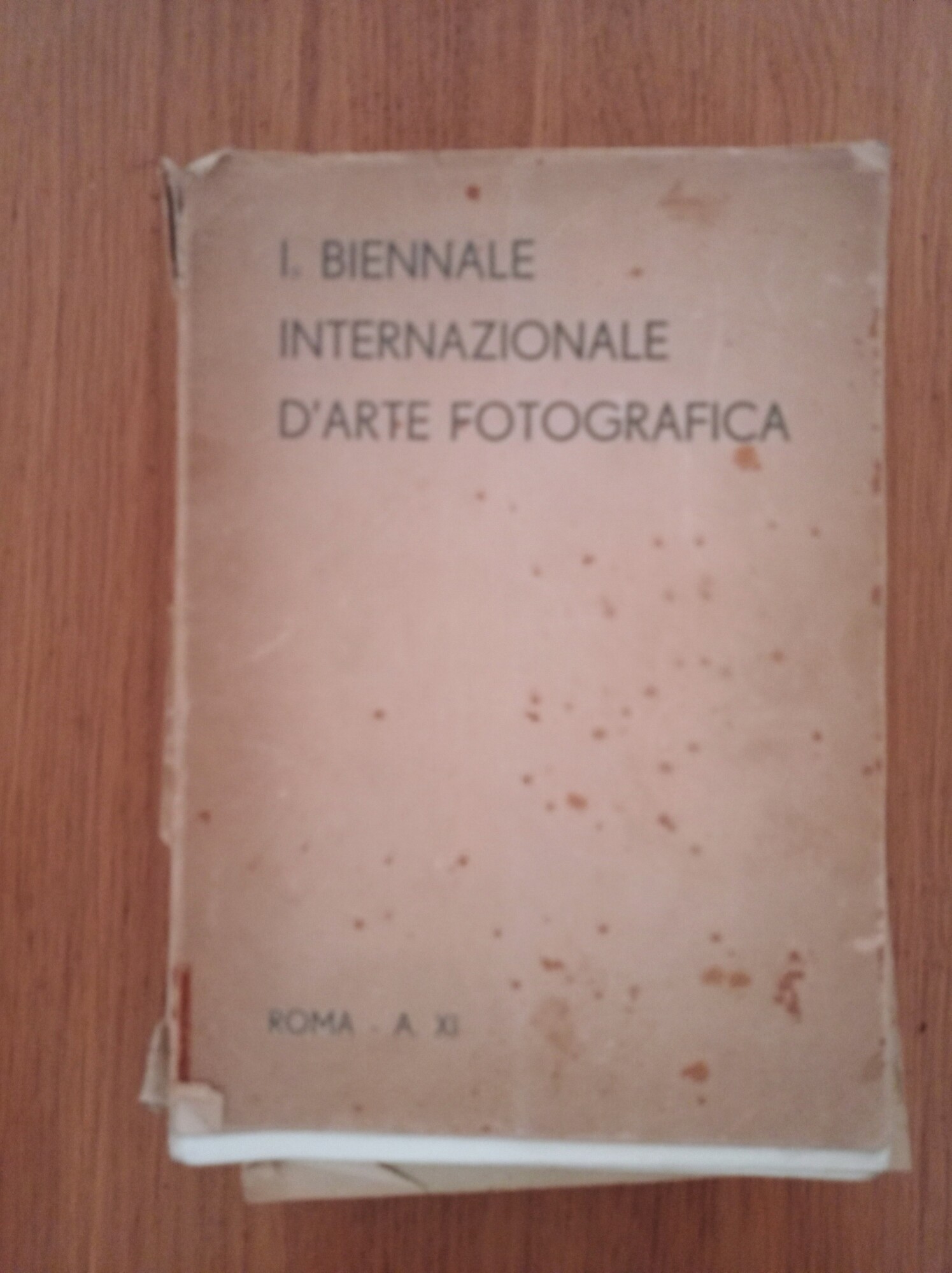 I. Biennale internazionale d'arte fotografica