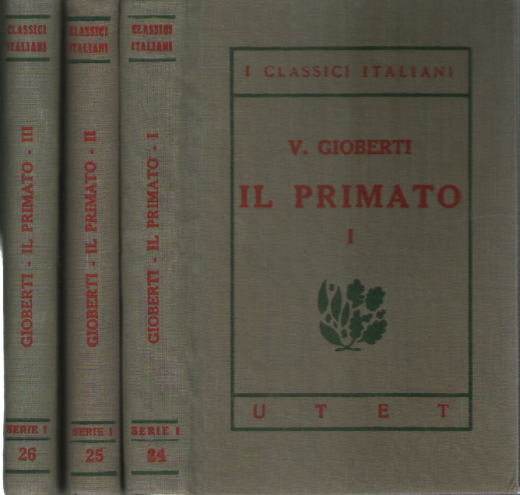 I classici italiani con note. Il primato, 3 voll.