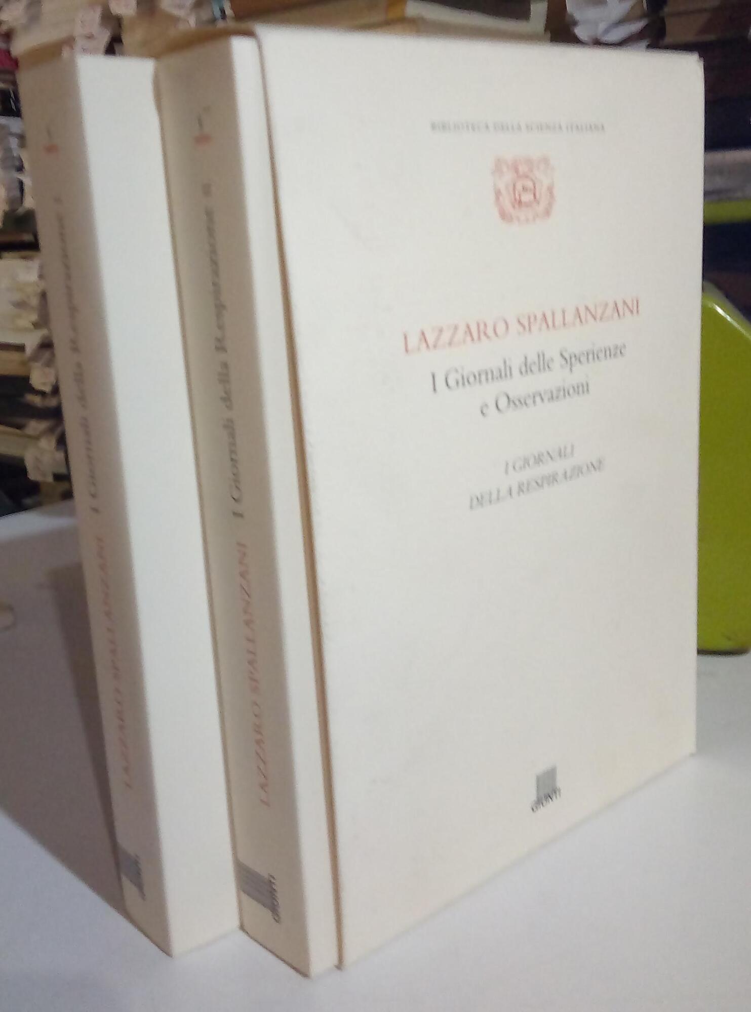 I Giornali delle Sperienze e Osservazioni. I Giornali della respirazione. …