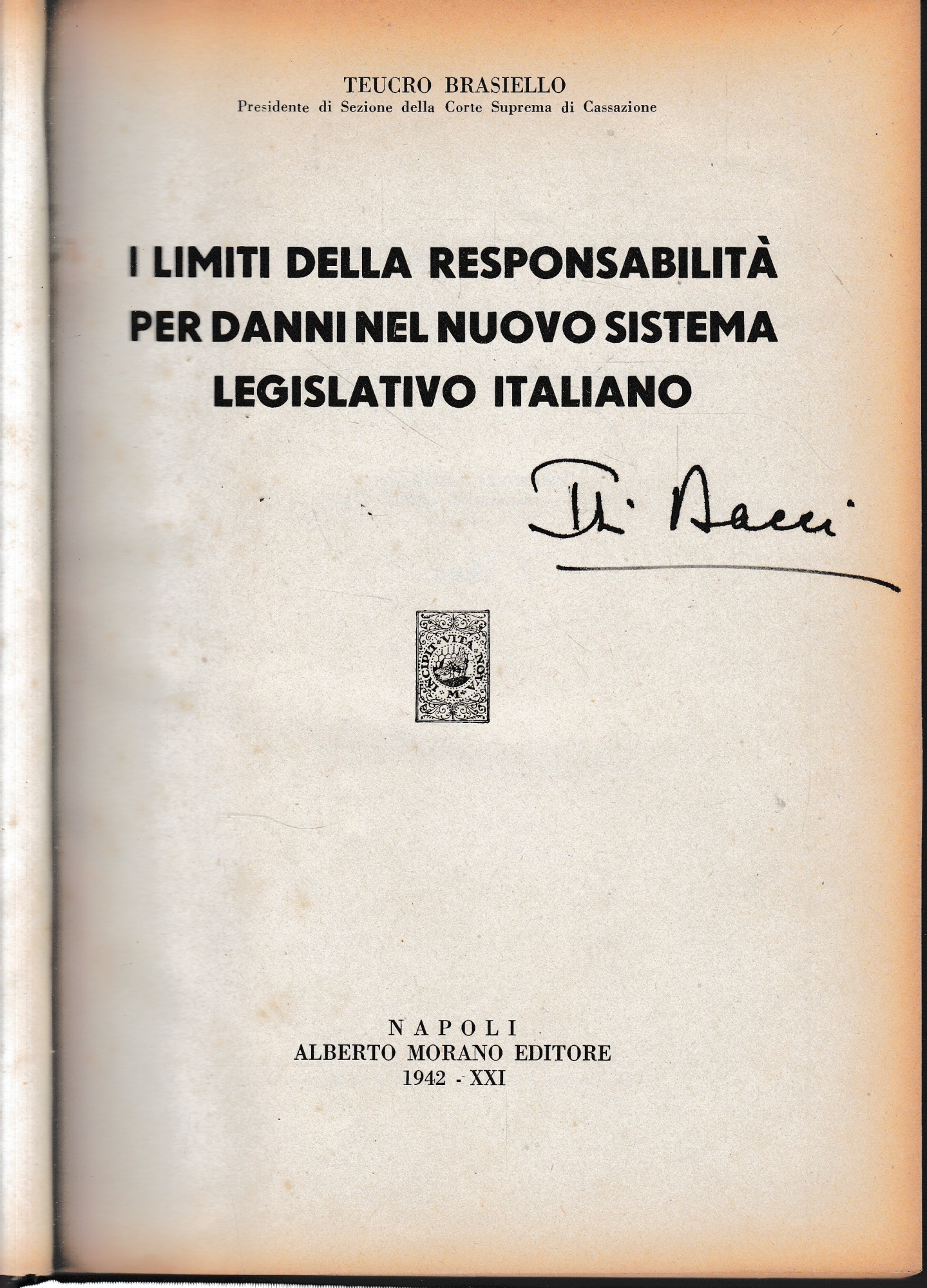 I limiti della responsabilità per danni nel nuovo sistema legislativo …