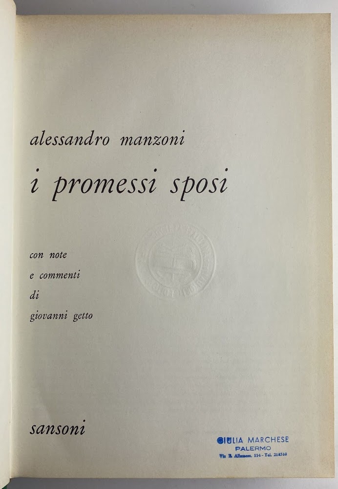 I promessi sposi