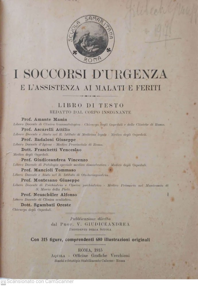 I soccorsi d'urgenza e l'assistenza ai malati e feriti