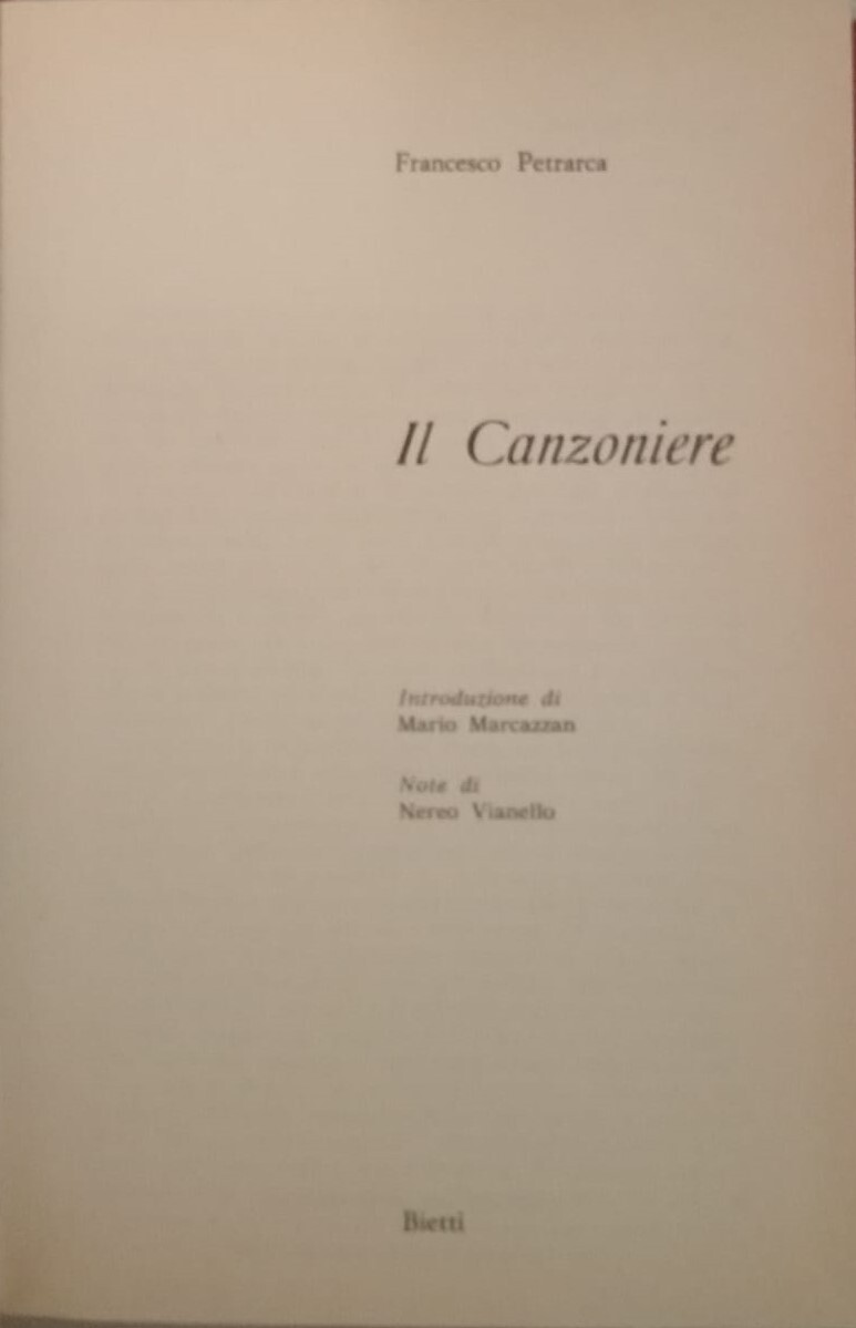 Il canzoniere
