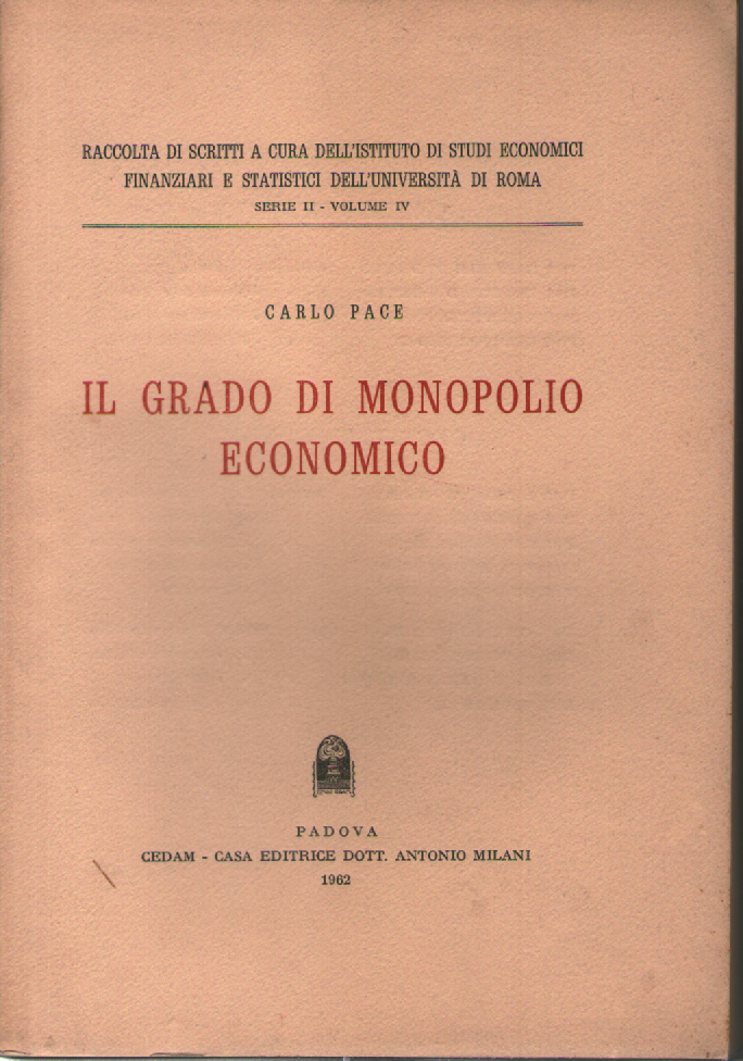 Il grado di monopolio economico.