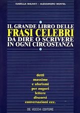 Il libro delle frasi celebri da dire o scrivere in …