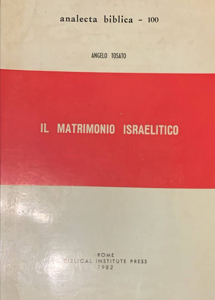 Il matrimonio israelitico