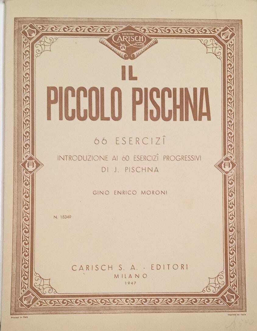 Il piccolo Pischna 66 esercizi