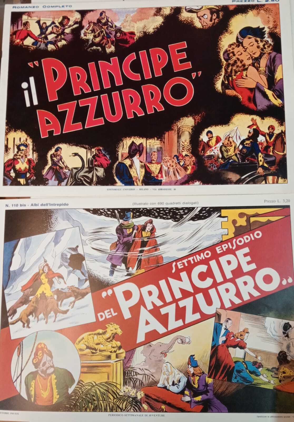 Il principe azzurro. Serie completa 1/7. Ristampa anastatica.