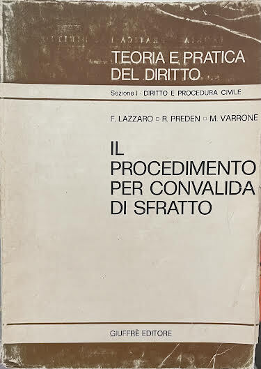 Il procedimento per convalida di sfratto