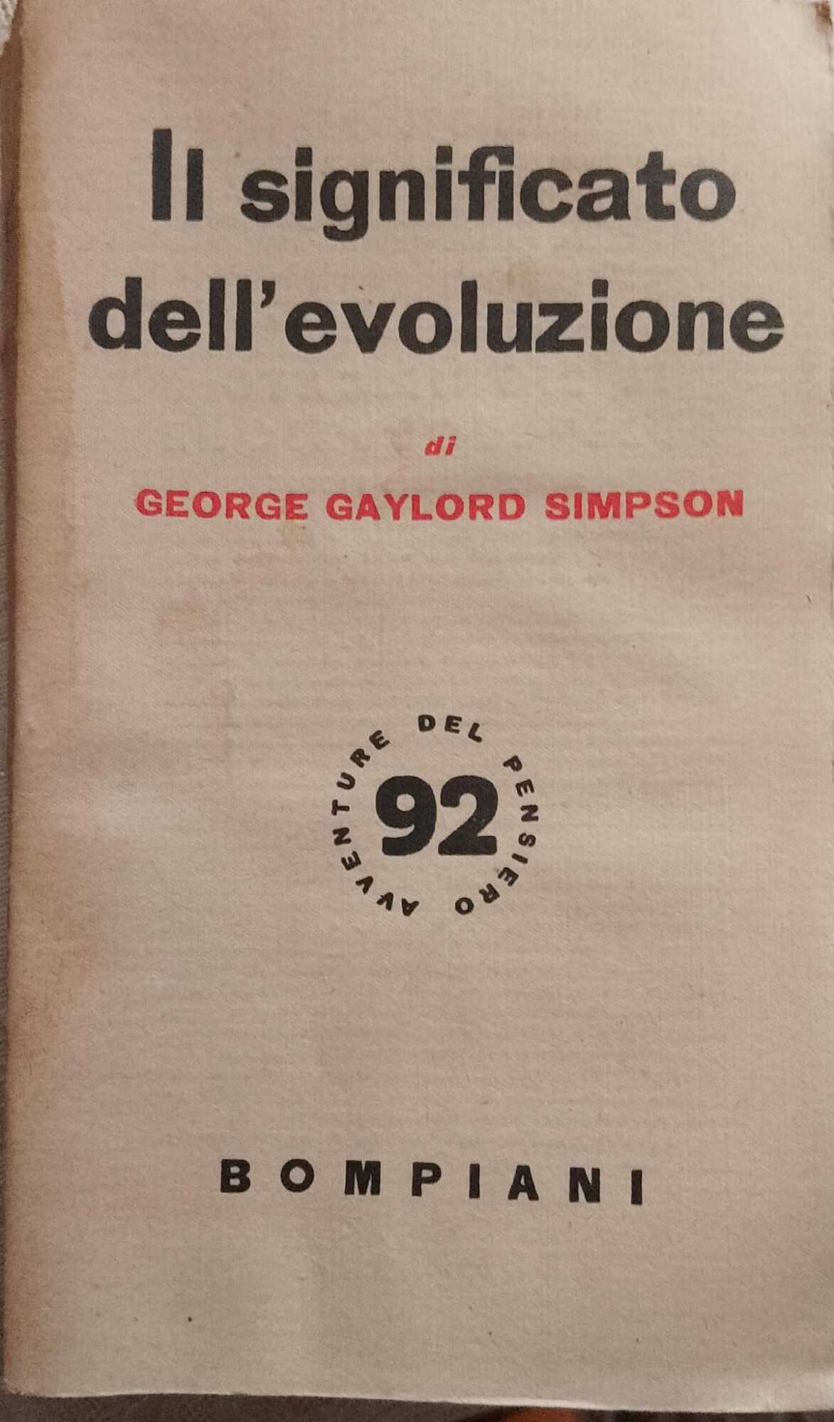 Il significato dell'evoluzione