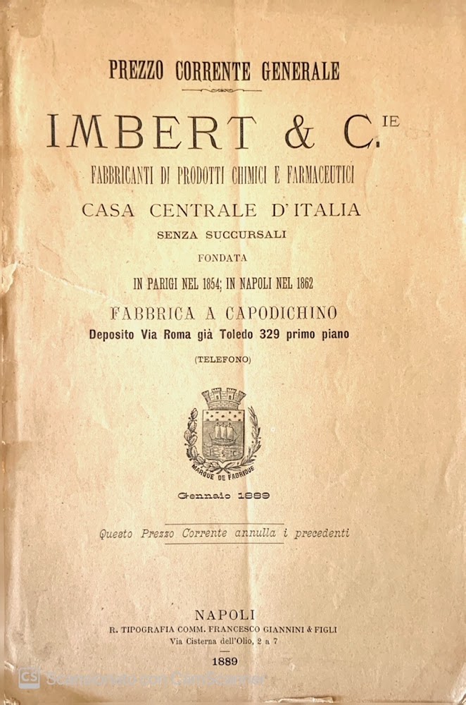 Imbert &amp; C. fabbricanti di prodotti chimici e farmaceutici