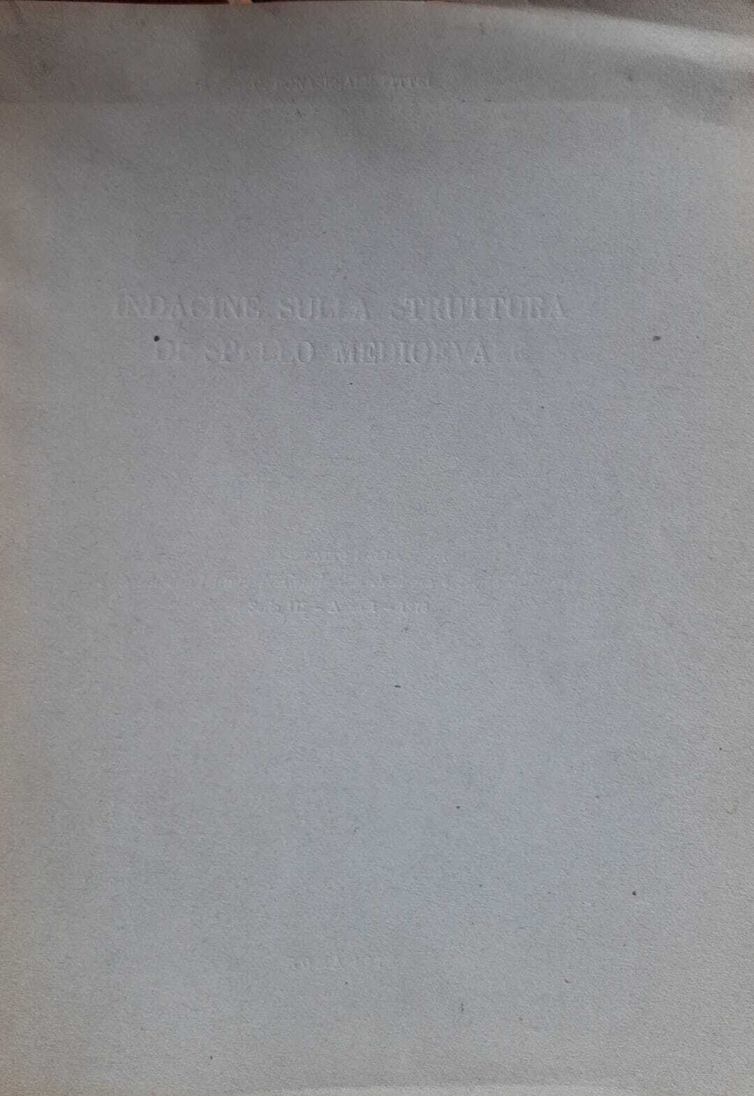 Indagine sulla struttura di Spello medioevale