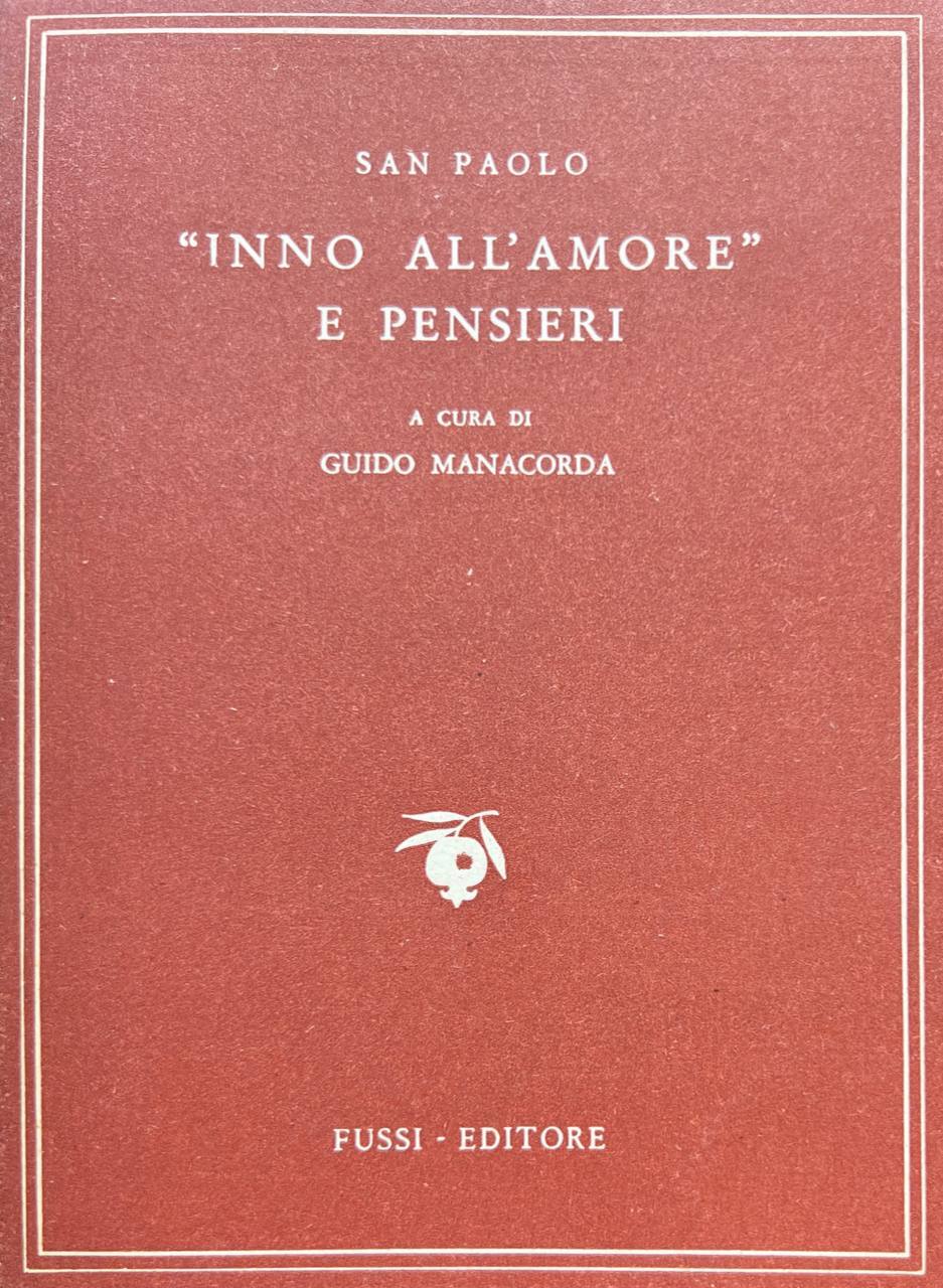 Inno all'amore e pensieri