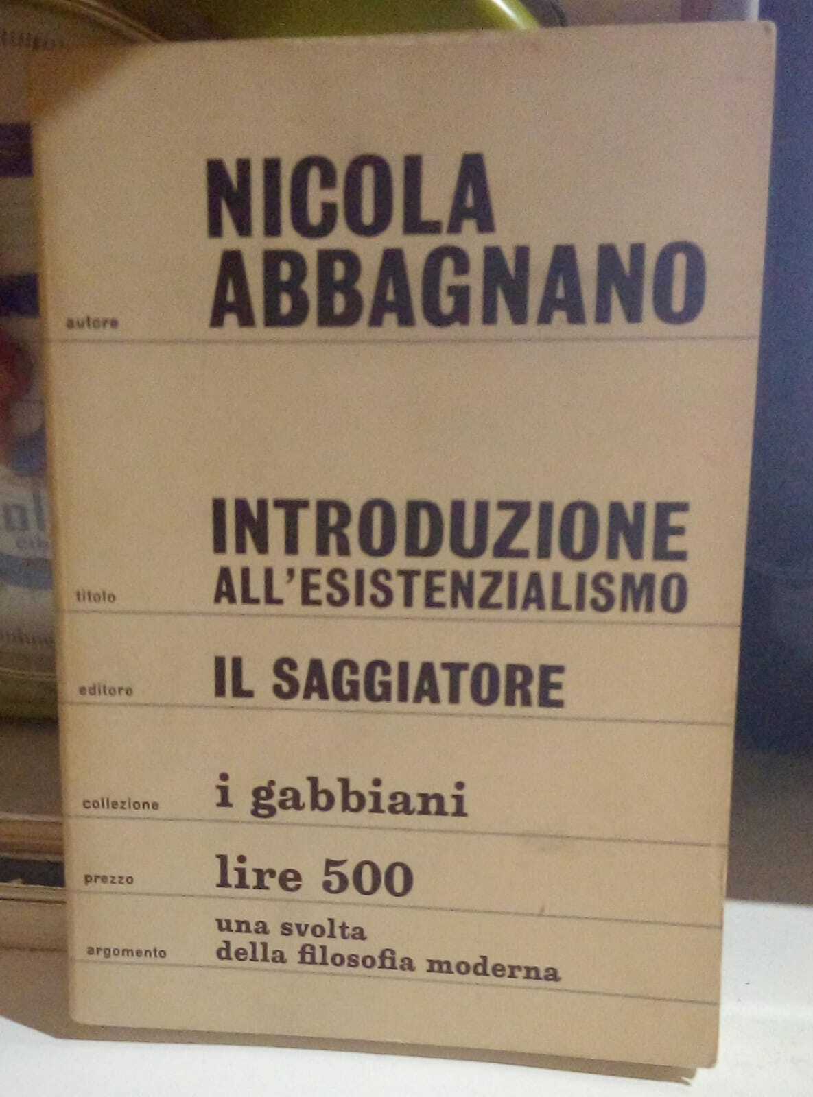 Introduzione all'esistenzialismo.