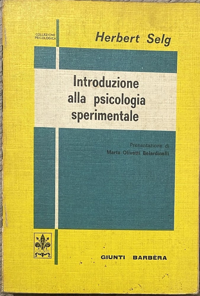 Introduzione alla psicologia sperimentale