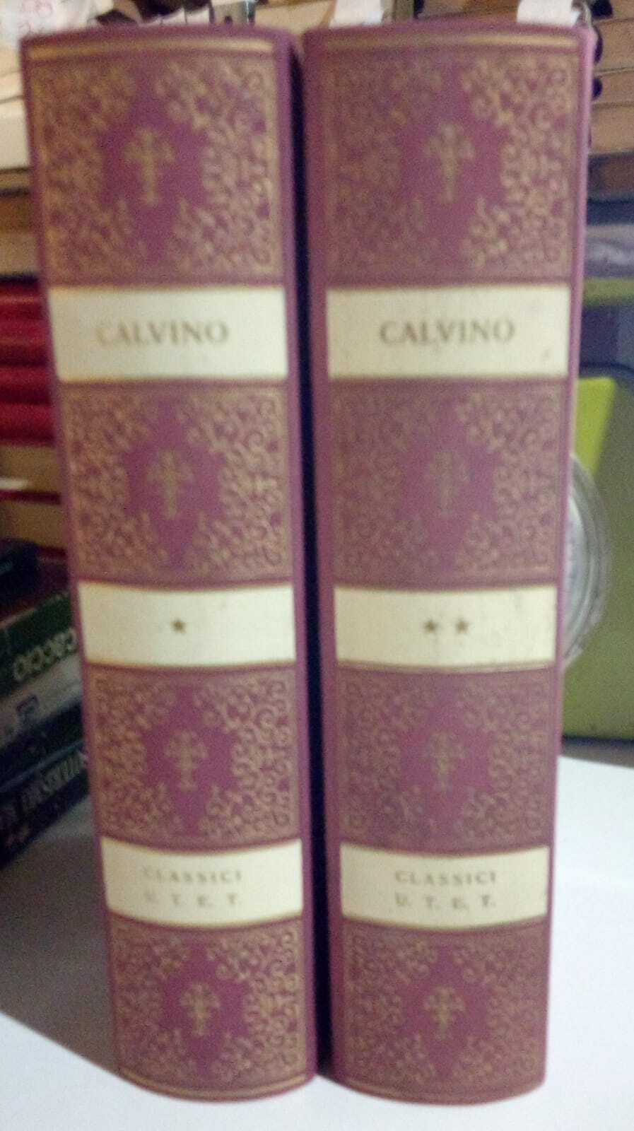 Istituzione della religione cristiana, due volumi.