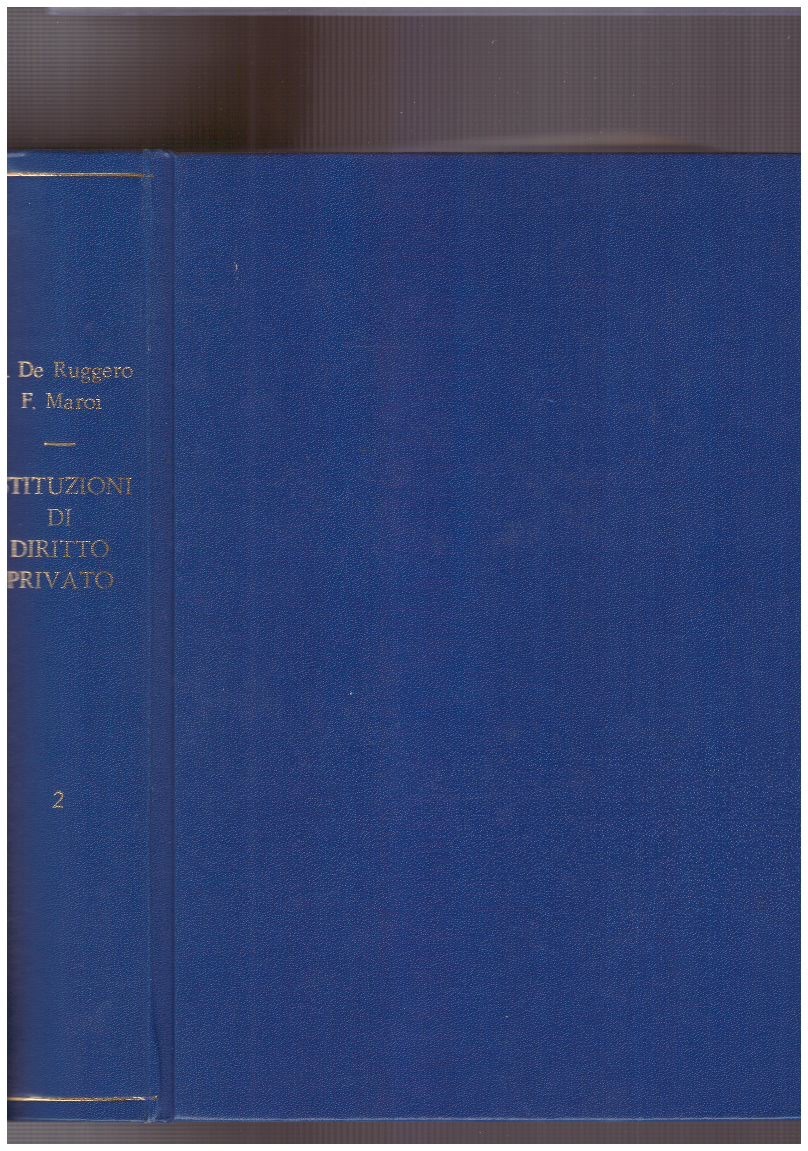 Istituzioni di diritto privato Volume Secondo