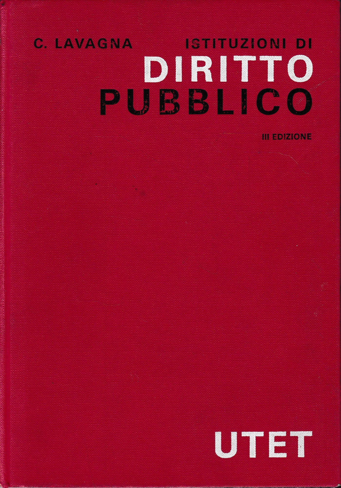 Istituzioni di diritto pubblico.