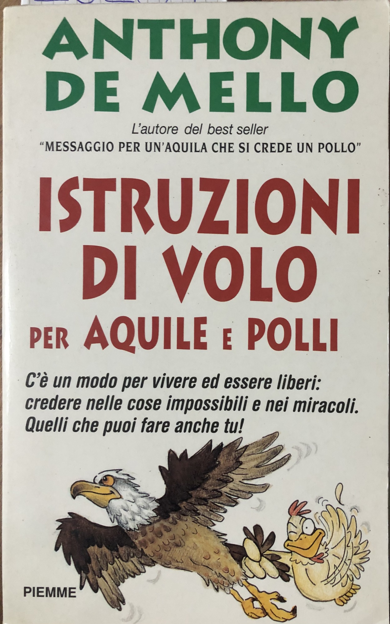 Istruzioni di volo per aquile e polli