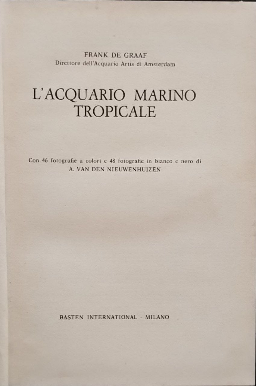 L'acquario marino tropicale