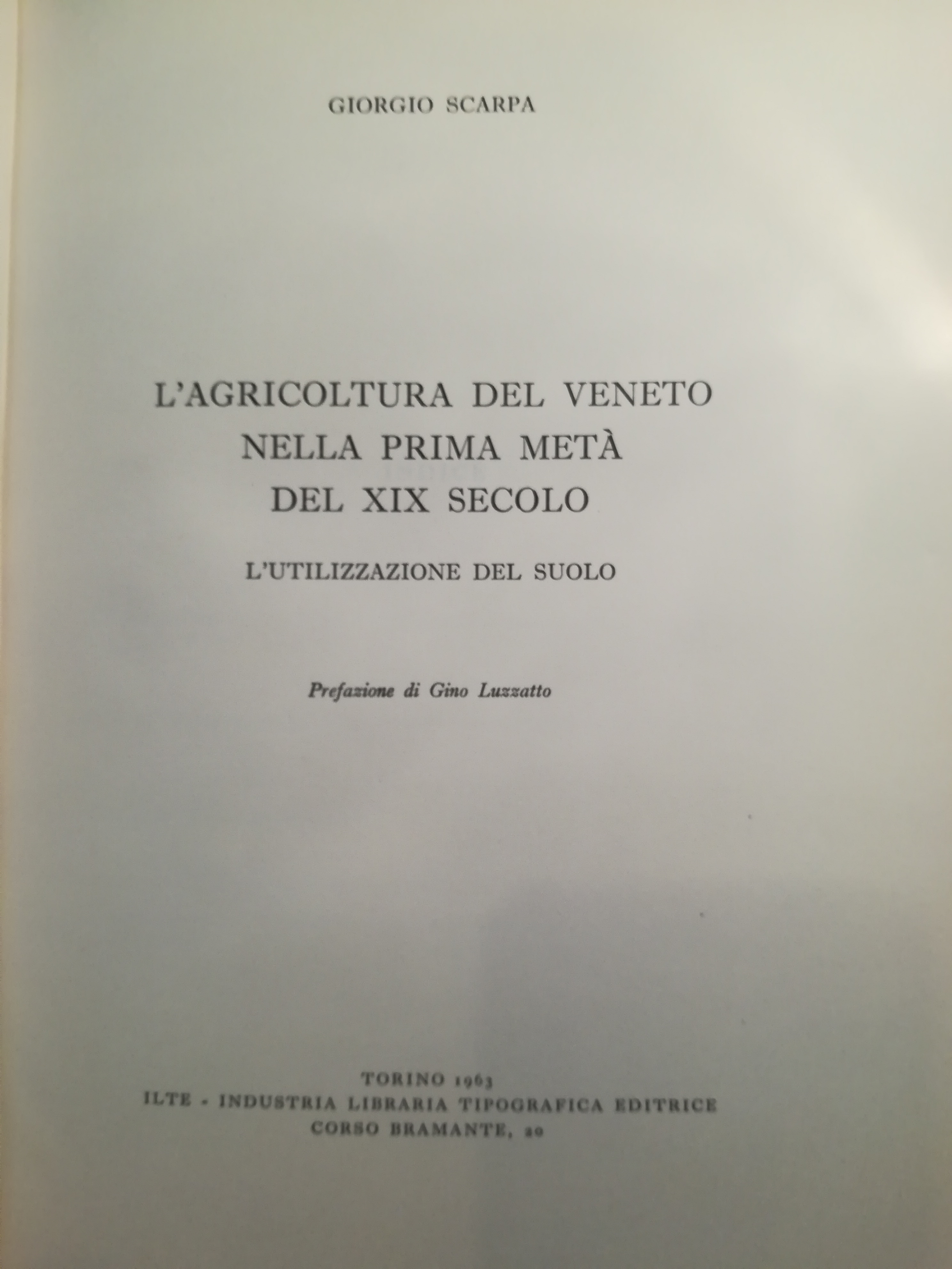 L'agricoltura del Veneto nella prima metà del XIX secolo.