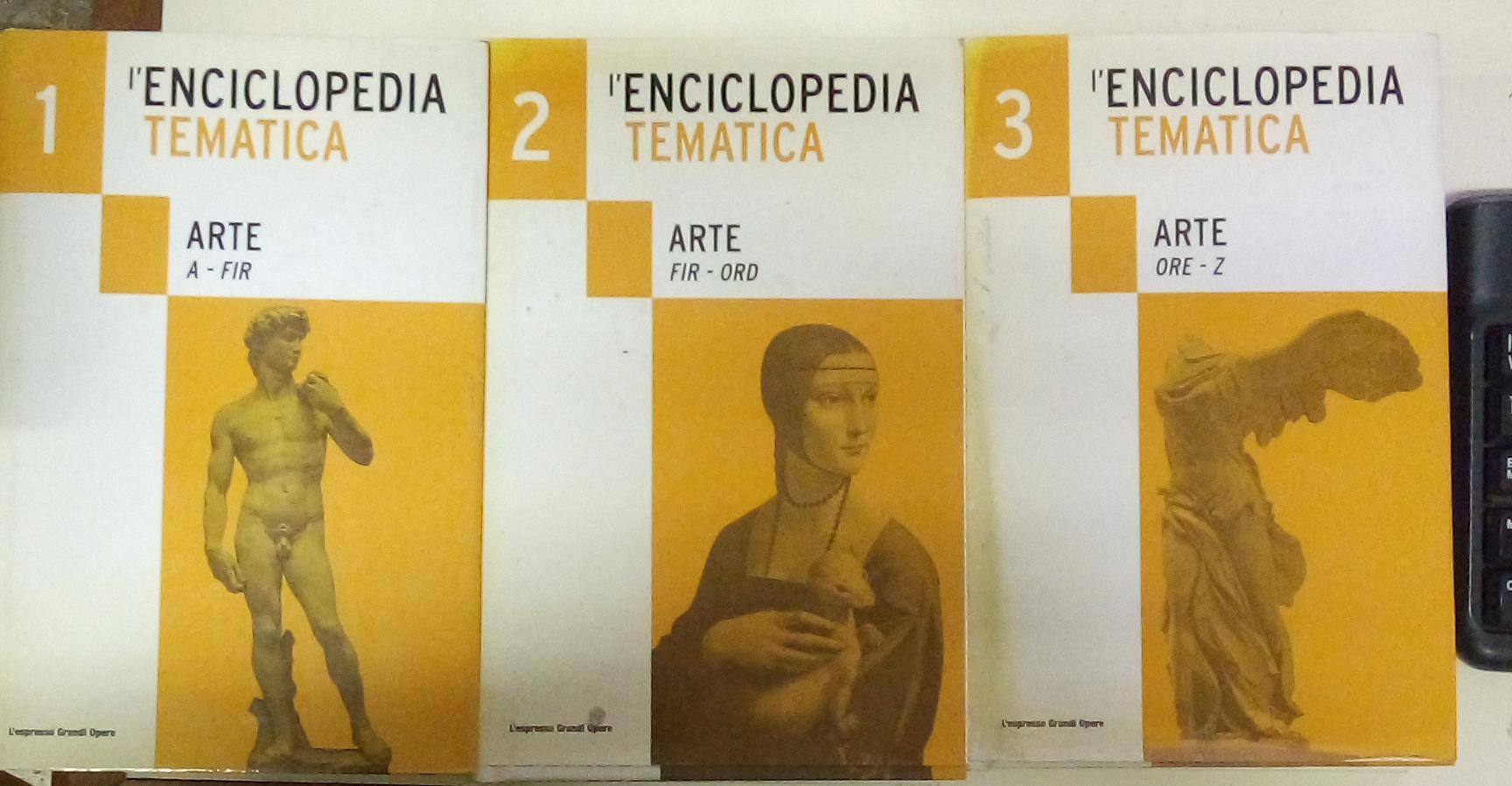 L'enciclopedia Tematica. Arte. 3 Volumi