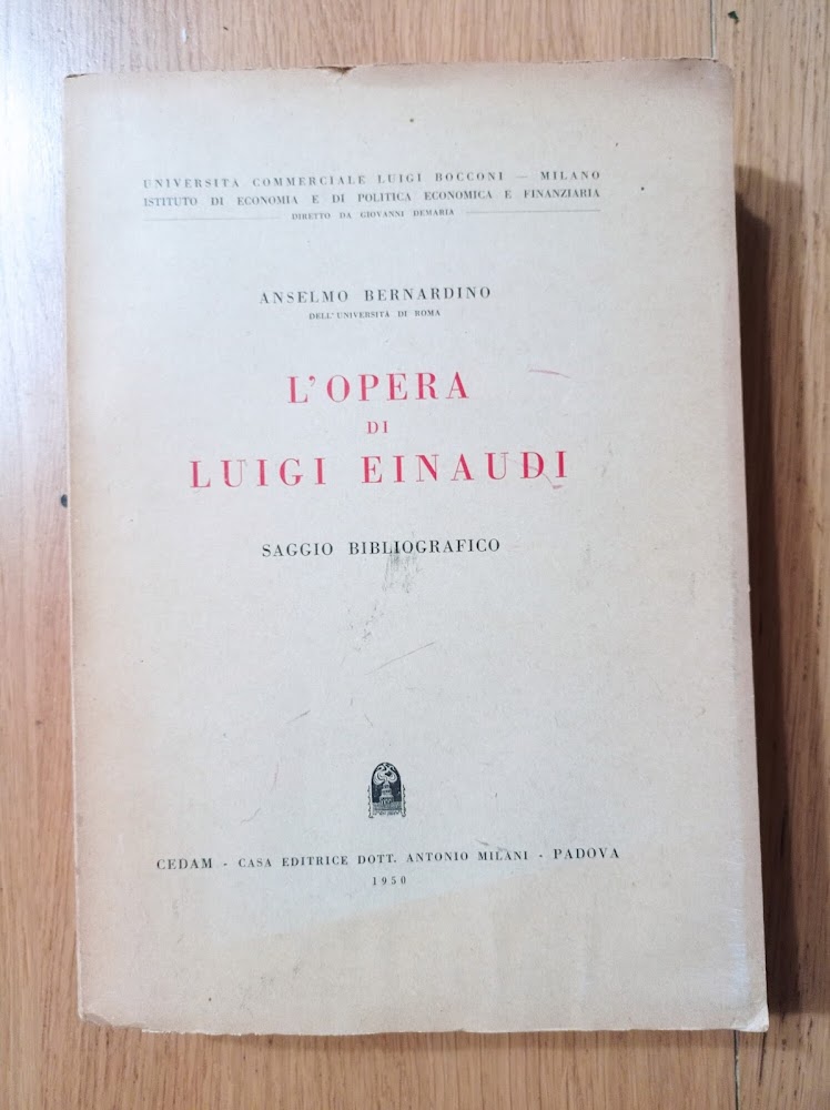 L'opera di Luigi Einaudi