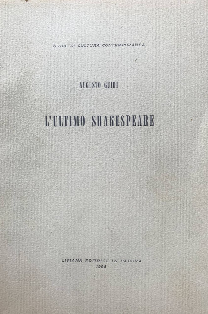 L'ultimo Shakespeare