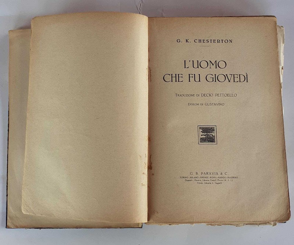 L'uomo che fu giovedì. Traduzione di Decio Pettoello. Disegni di …