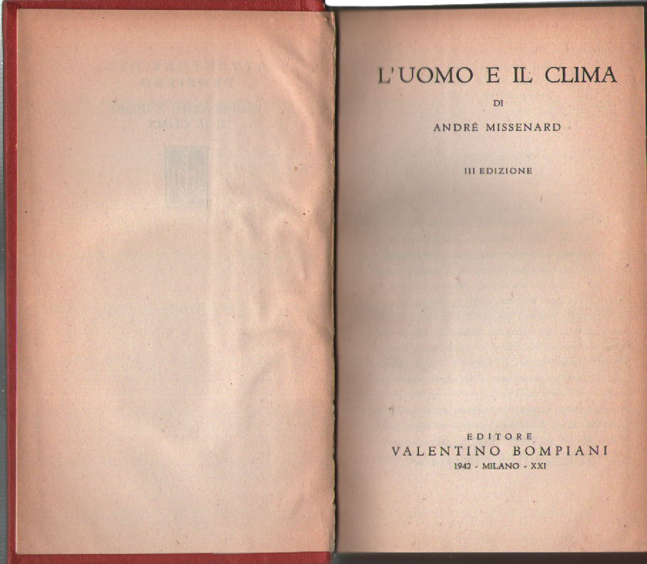 L'uomo e il clima.