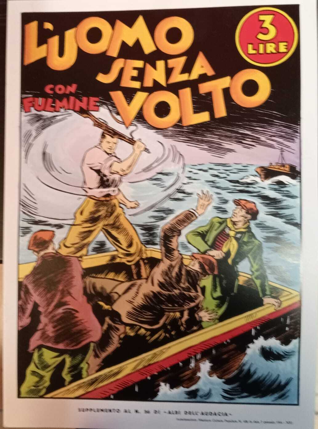 L'uomo senza volto con fulmine.