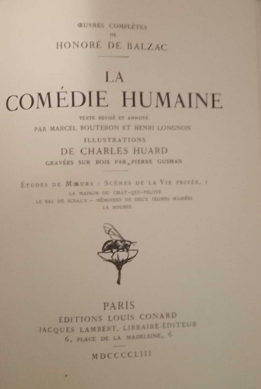 La Comèdie Humaine. Vol. I.