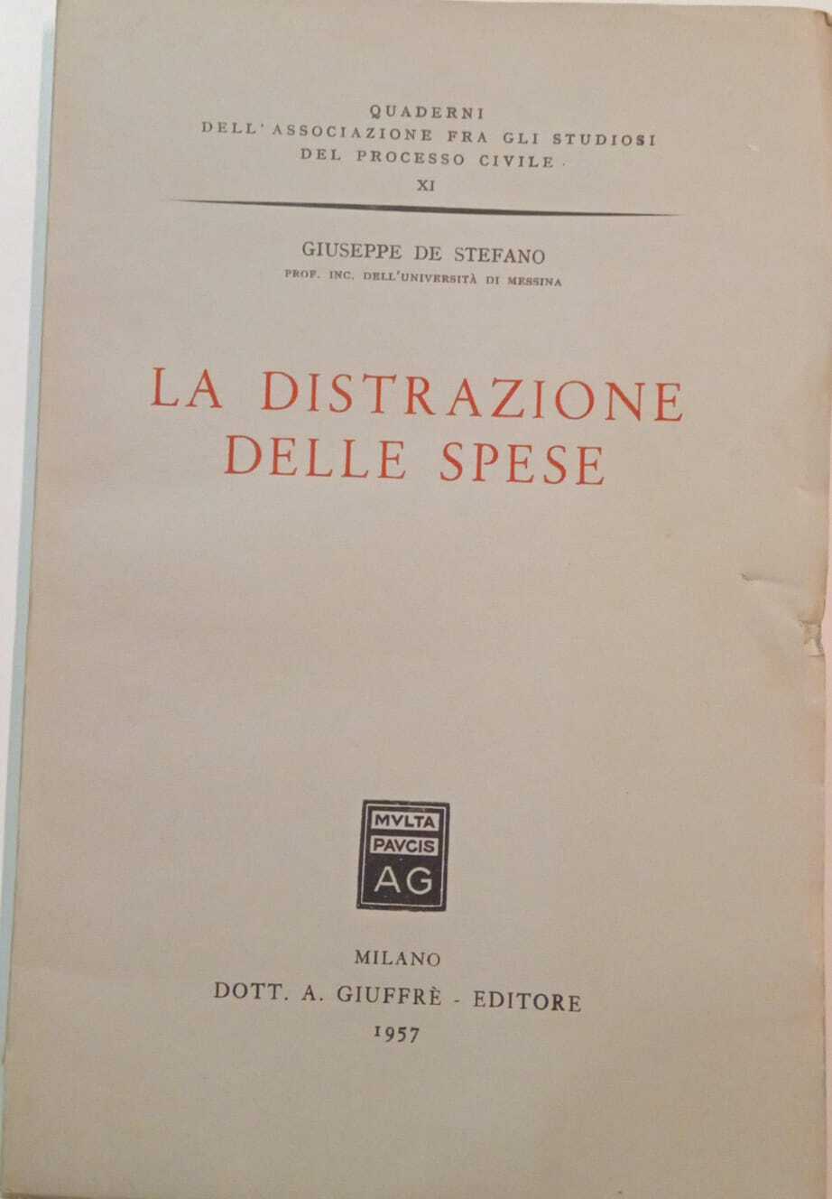 La distrazione delle spese