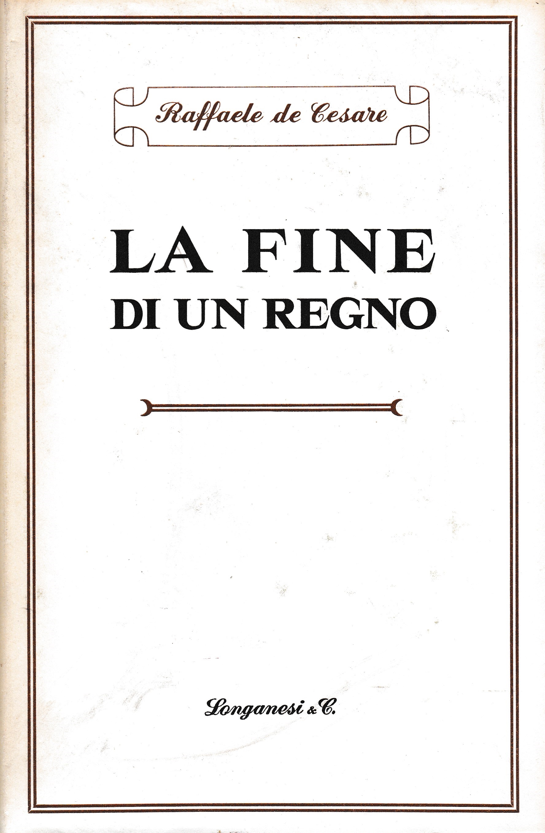 La fine di un regno