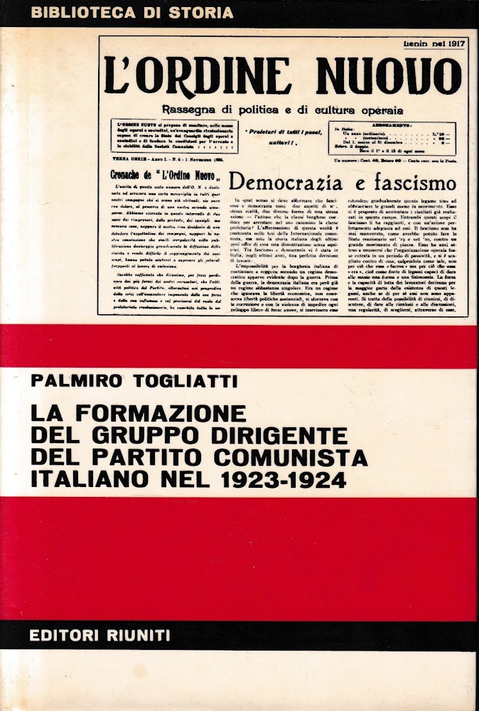 La formazione del gruppo dirigente del Partito Comunista Italiano nel …