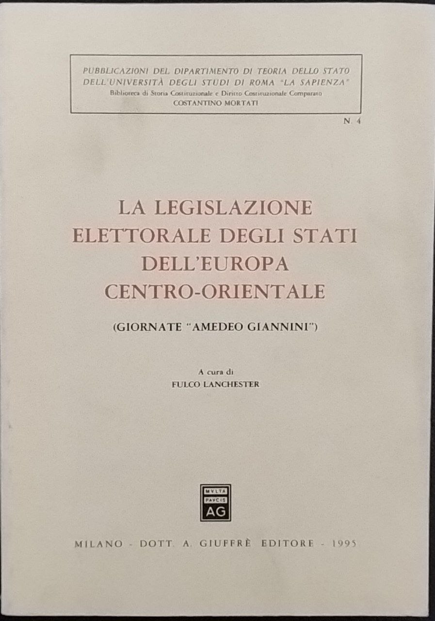 La legislazione elettorale degli stati dell'Europa centro-orientale