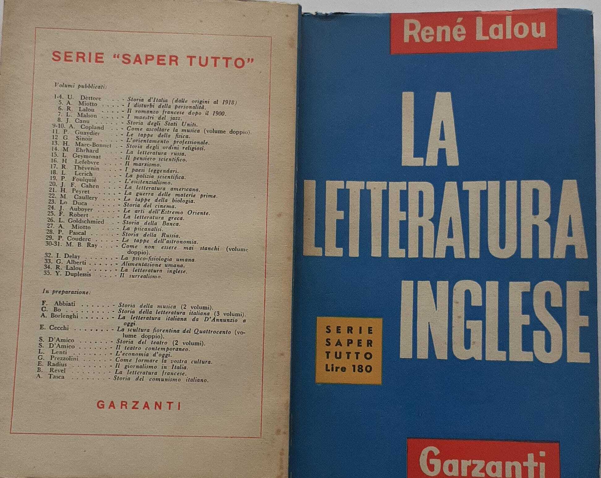 La letteratura inglese