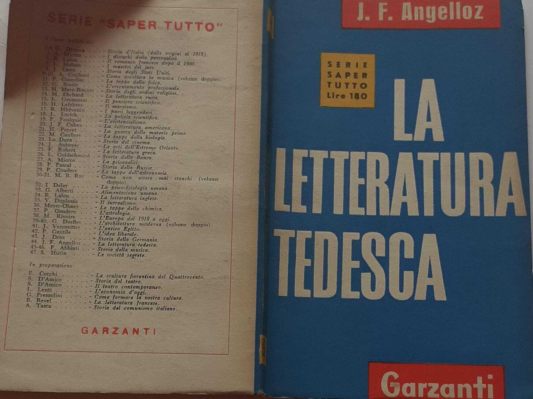 La letteratura tedesca dalle origini a oggi