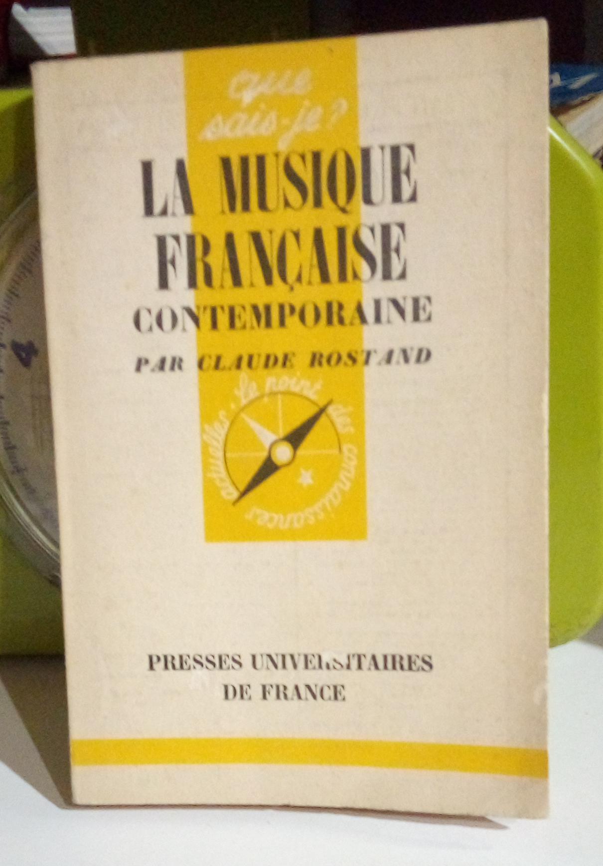 La musique francaise contemporaine.