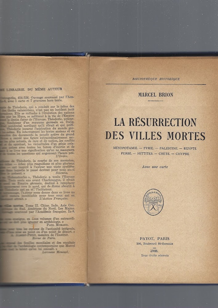 LA RESURRECTION DES VILLES MORTES. I-II