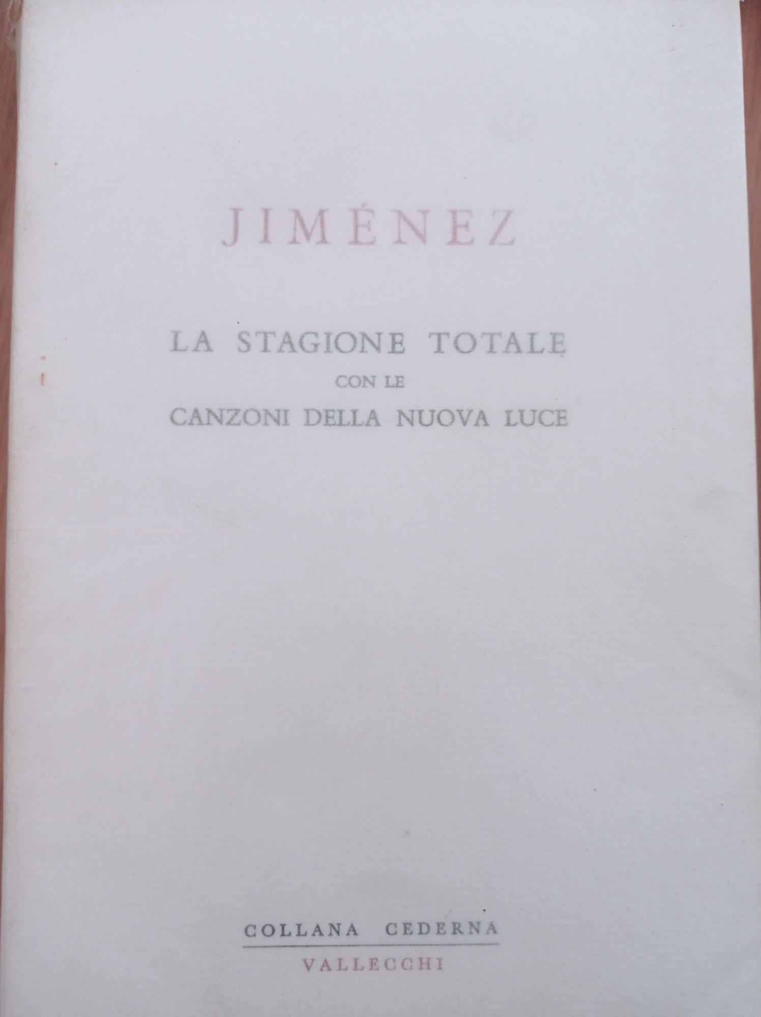 La stagione totale con le canzoni della nuova luce