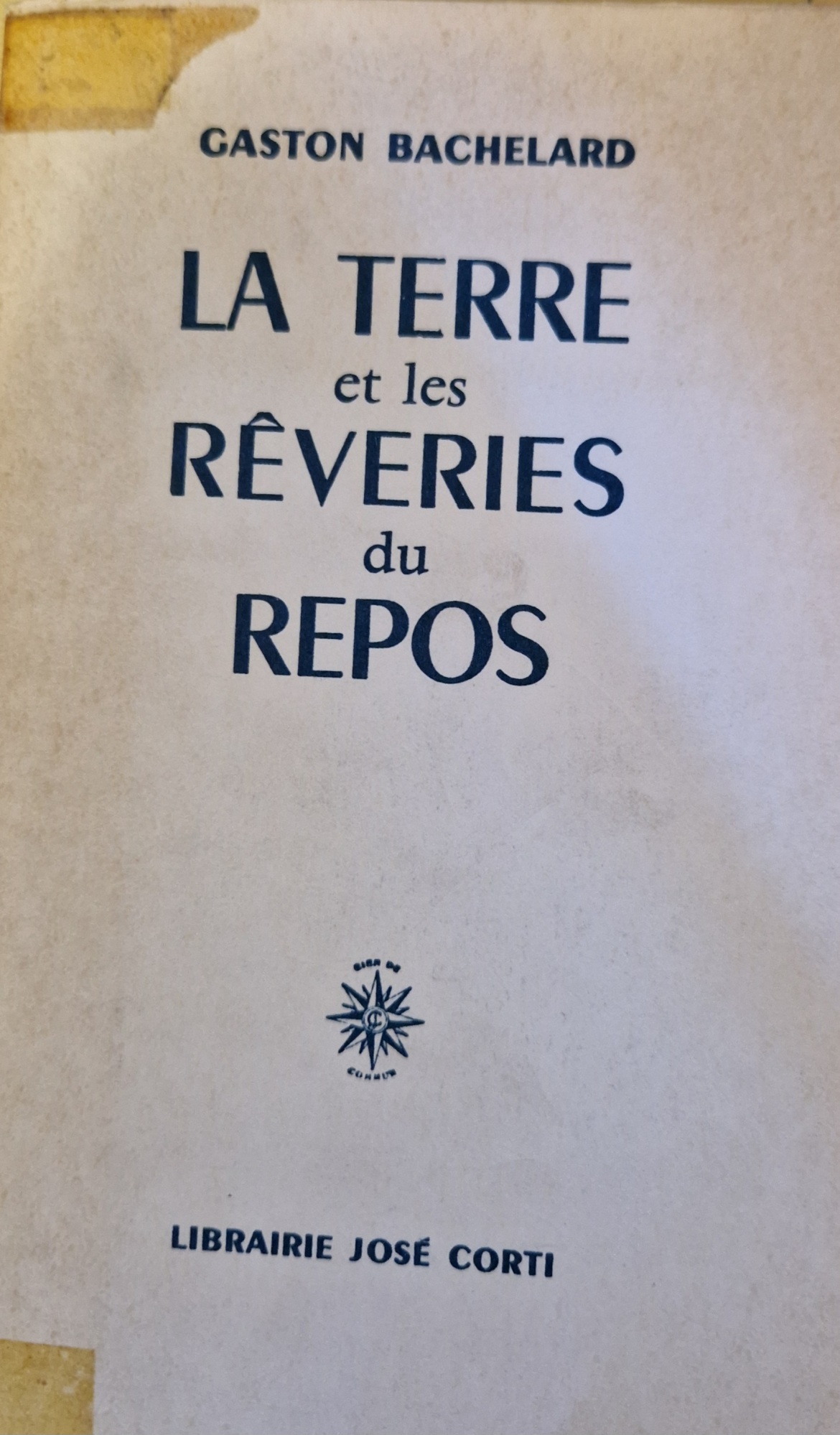 La terre et les reveries du repos