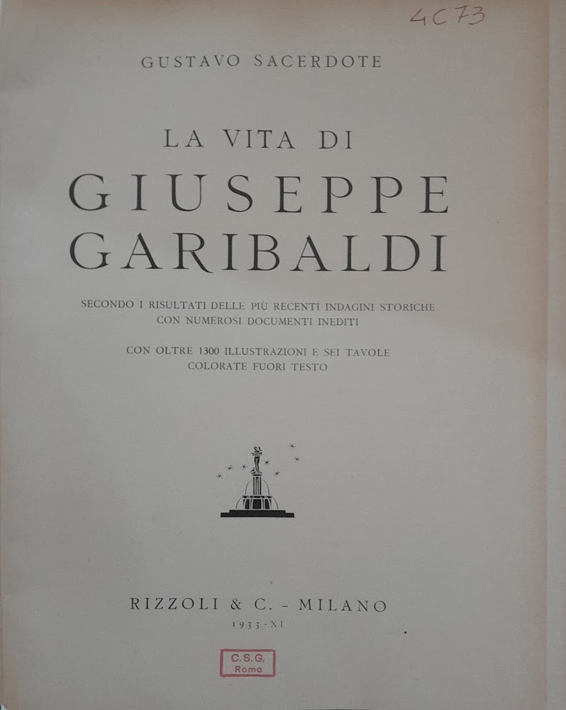 La vita di Giuseppe Garibaldi