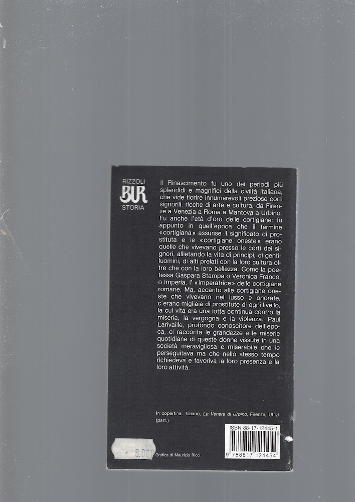 La vita quotidiana delle cortigiane nell'Italia del Rinascimento