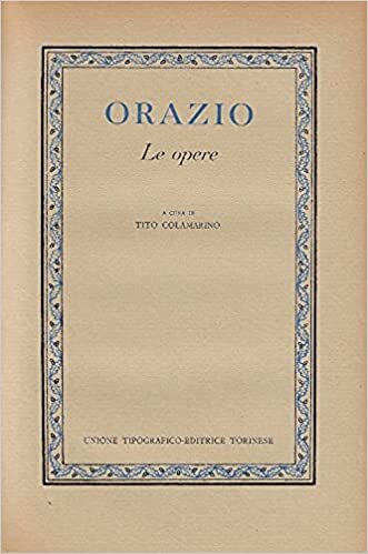 Le Opere, a cura di Tito Colamarino
