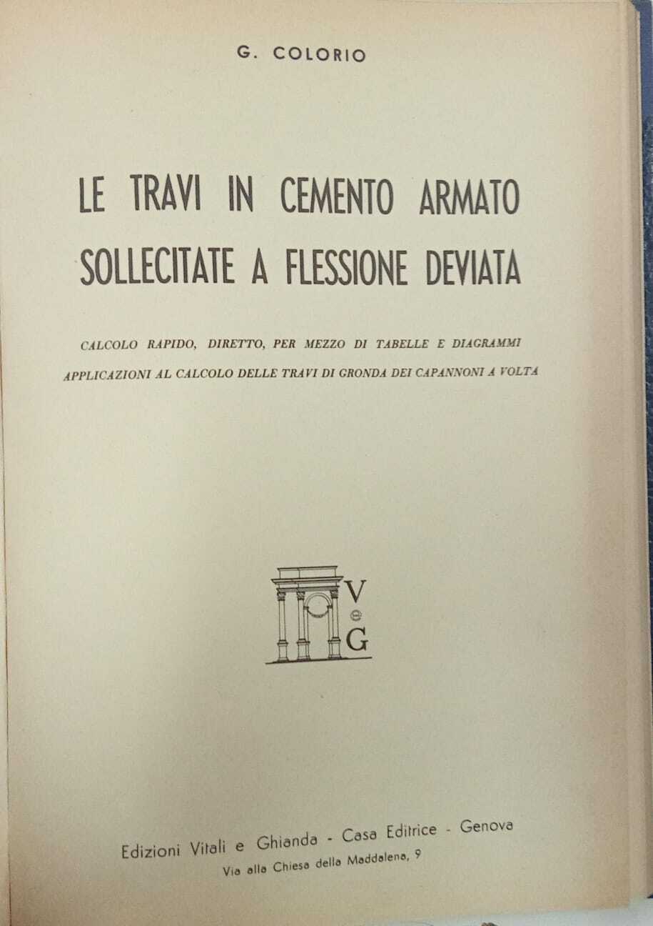 Le travi in cemento armato sollecitate a flessione deviata