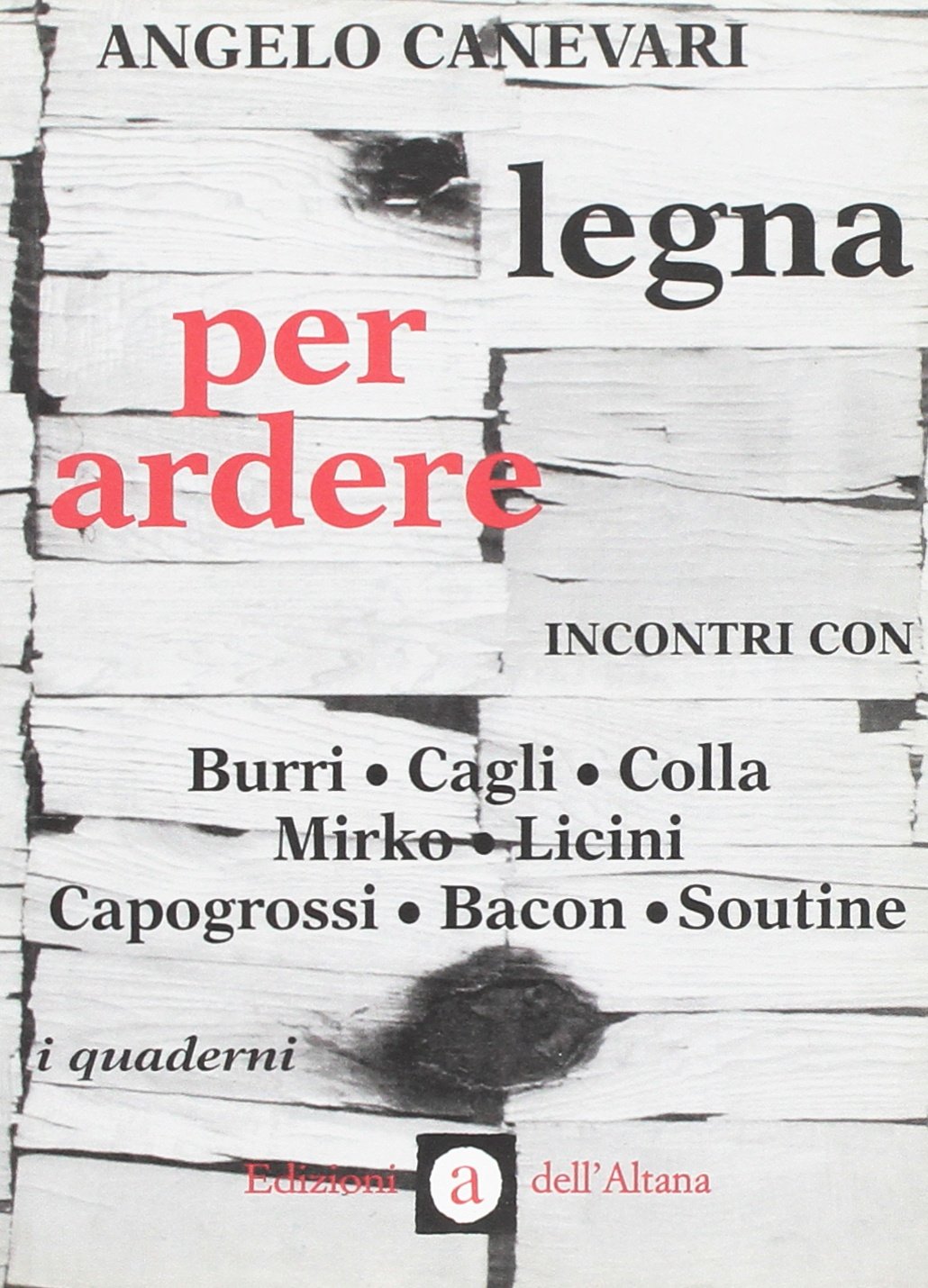 Legna per ardere. Incontri con Burri, Cagli, Colla, Mirko, Licini, …